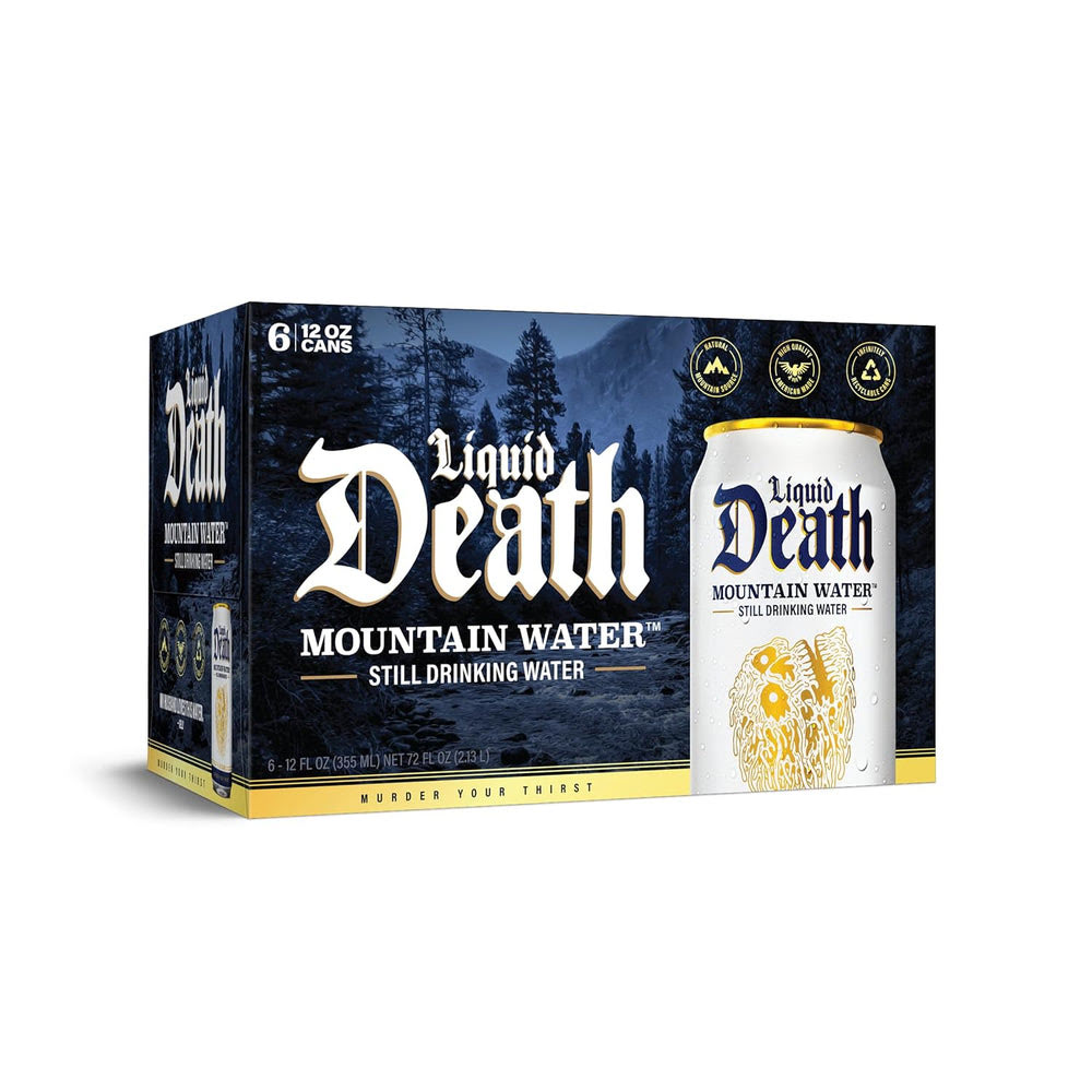 Liquid DeathQ Still Mountain Water 6pk, 12 FZ
